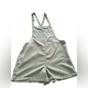 Aerie Light Gray Comfy Fabric Overalls